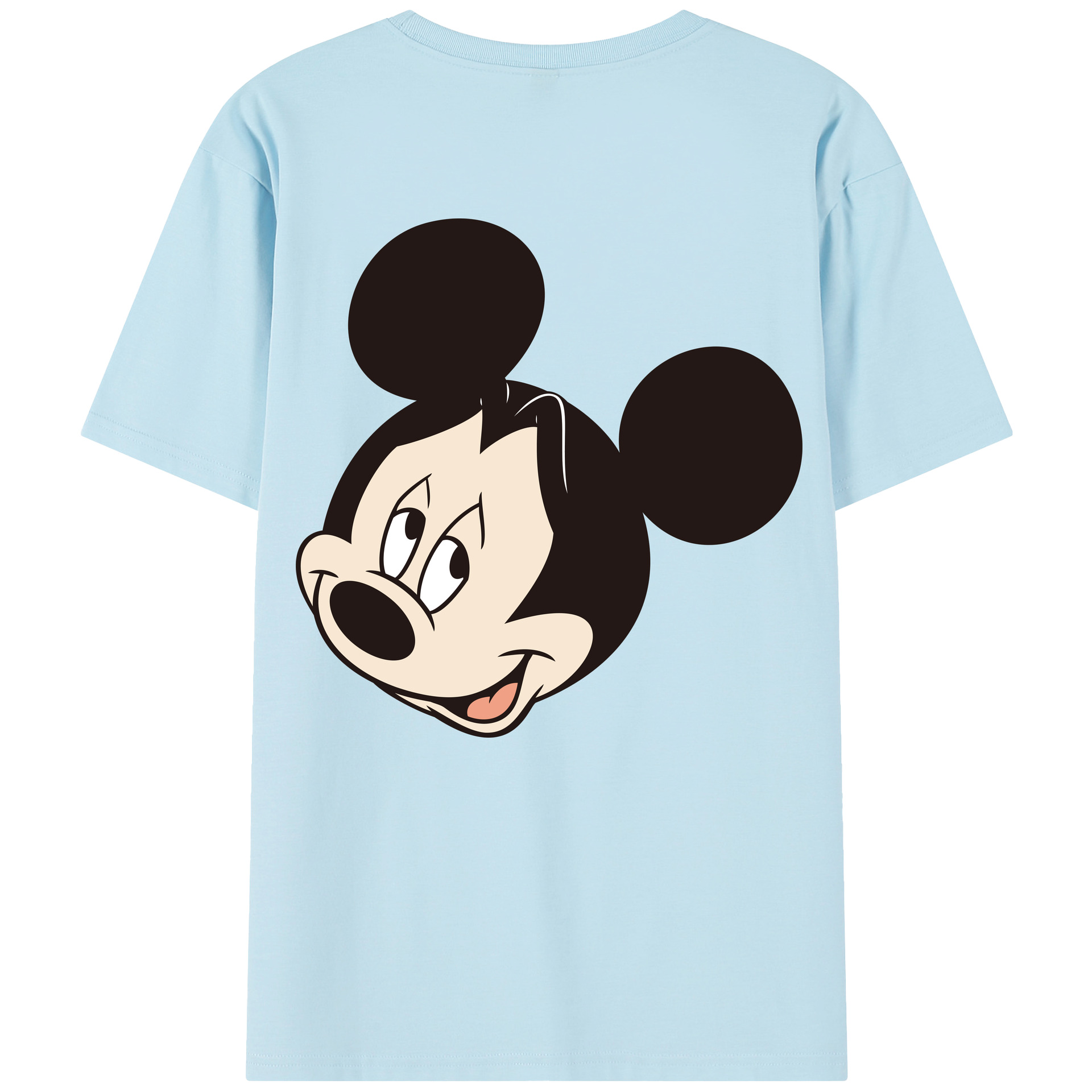 （画像用） ミッキーマウス Mickey Mouse 綿100％半袖Tシャツ（背面プリント）
